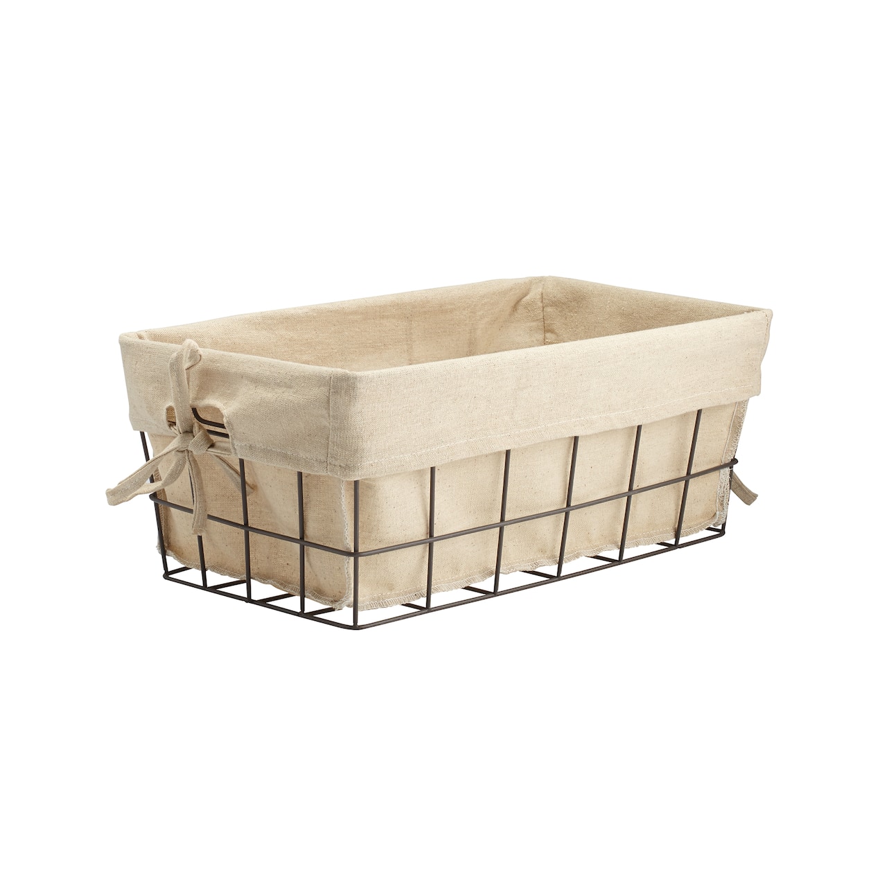 Metal Wire Storage Basket with Liner by Ashland&#xAE;